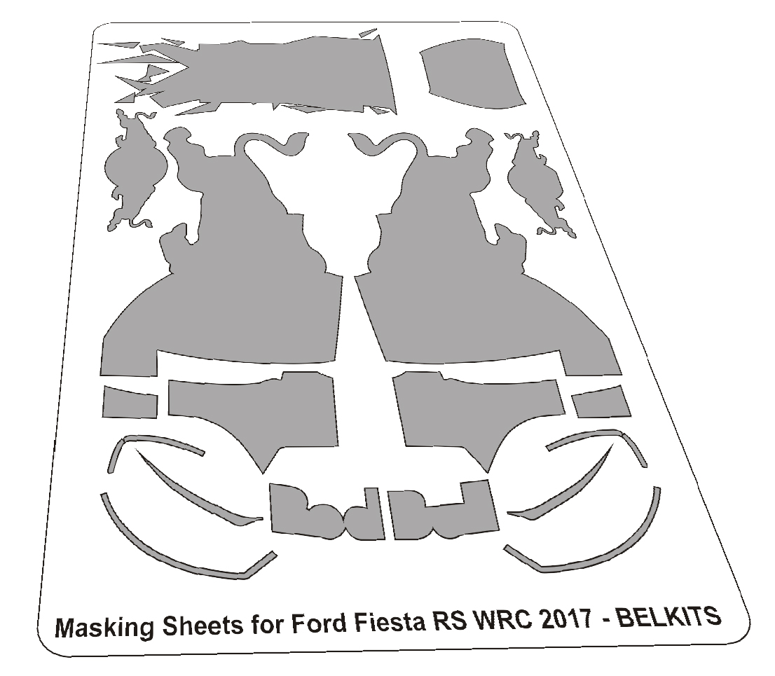 Ford Fiesta WRC 2017 maski / szablony MFZONE